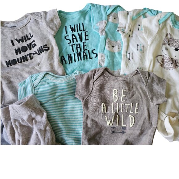 Gerber Newborn Bundle – 7 Onesies + 4 Pants Unisex Baby - Picture 2 of 5